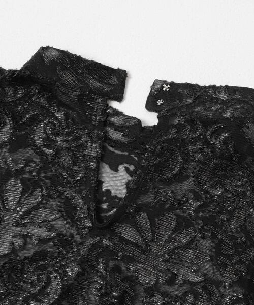 KBF（ケイビーエフ）の「チュールジャガードブラウス（シャツ/ブラウス・レディース・ブラック/アイボリー・ONE）」の10枚目の写真