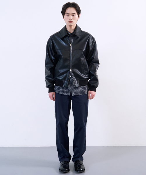 PLAC(プラック)の「レザーブルゾンジャンパー ブラック(ライダースジャケット・メンズ・その他・X-SMALL/SMALL/MEDIUM/LARGE)」の3枚目の写真