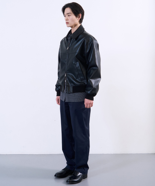 PLAC(プラック)の「レザーブルゾンジャンパー ブラック(ライダースジャケット・メンズ・その他・X-SMALL/SMALL/MEDIUM/LARGE)」の4枚目の写真