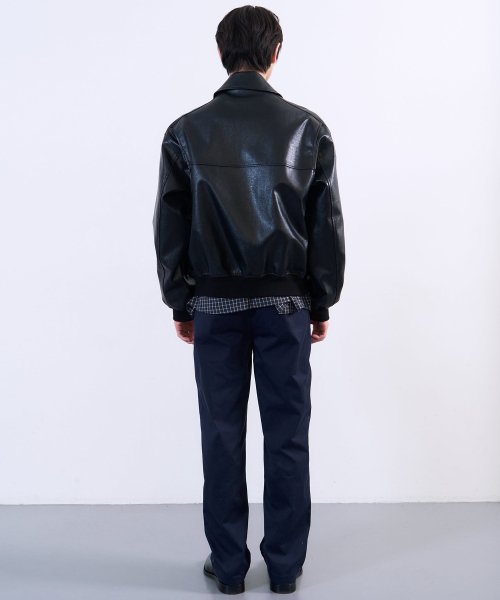 PLAC(プラック)の「レザーブルゾンジャンパー ブラック(ライダースジャケット・メンズ・その他・X-SMALL/SMALL/MEDIUM/LARGE)」の5枚目の写真