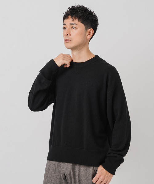 EDIFICE（エディフィス）の「NEW CASHMERE ニット スウェット（ニット/セーター・メンズ・グレー/ブラック/ブルー系その他・MEDIUM/LARGE）」の9枚目の写真