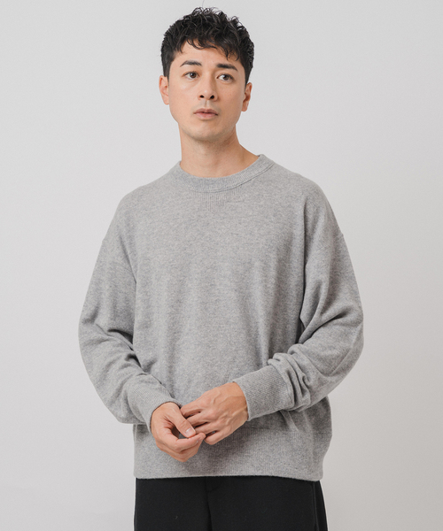EDIFICE（エディフィス）の「NEW CASHMERE ニット スウェット（ニット/セーター・メンズ・グレー/ブラック/ブルー系その他・MEDIUM/LARGE）」の17枚目の写真
