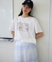 LEVAR（レバー）の「Aurora Mystic Ocean T-Shirt - Off White（Tシャツ/カットソー）」