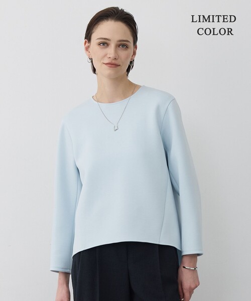 ICB（アイシービー）の「ソフトダンボール スリットテール スウェット（Tシャツ/カットソー・レディース・ライトイエロー系/サックスブルー系/黄土色系/ブラック系/ライトグレー系・LARGE/X-LARGE）」の4枚目の写真