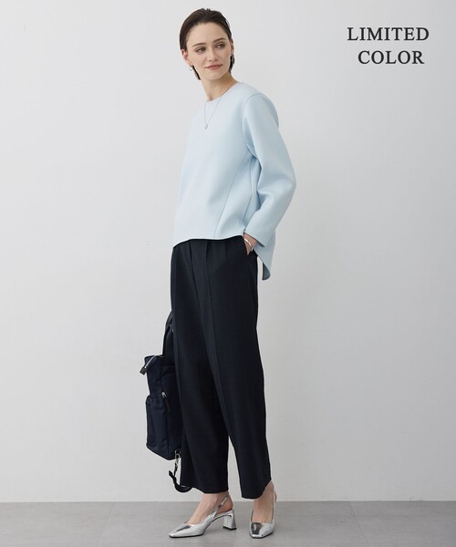 ICB（アイシービー）の「ソフトダンボール スリットテール スウェット（Tシャツ/カットソー・レディース・ライトイエロー系/サックスブルー系/黄土色系/ブラック系/ライトグレー系・LARGE/X-LARGE）」の18枚目の写真