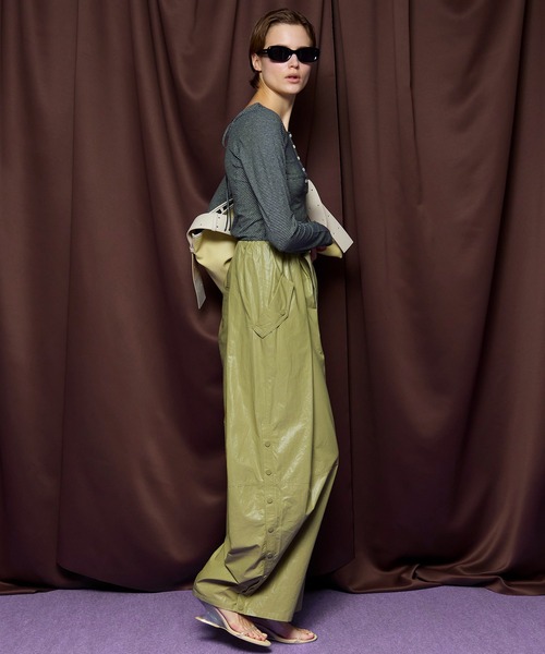 MAISON SPECIAL(メゾンスペシャル)の「Waist Tuck Work Pants/ウエストタックワークパンツ(その他パンツ・レディース・ピンク/ホワイト/カーキ/ブラック・38/36)」の5枚目の写真