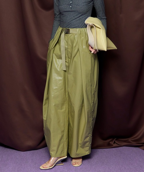 MAISON SPECIAL(メゾンスペシャル)の「Waist Tuck Work Pants/ウエストタックワークパンツ(その他パンツ・レディース・ピンク/ホワイト/カーキ/ブラック・38/36)」の7枚目の写真