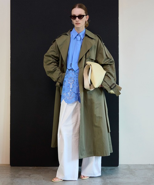 MAISON SPECIAL(メゾンスペシャル)の「Waist Tuck Work Pants/ウエストタックワークパンツ(その他パンツ・レディース・ピンク/ホワイト/カーキ/ブラック・38/36)」の12枚目の写真