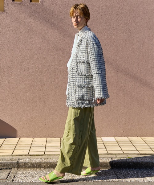 MAISON SPECIAL(メゾンスペシャル)の「Waist Tuck Work Pants/ウエストタックワークパンツ(その他パンツ・レディース・ピンク/ホワイト/カーキ/ブラック・38/36)」の10枚目の写真