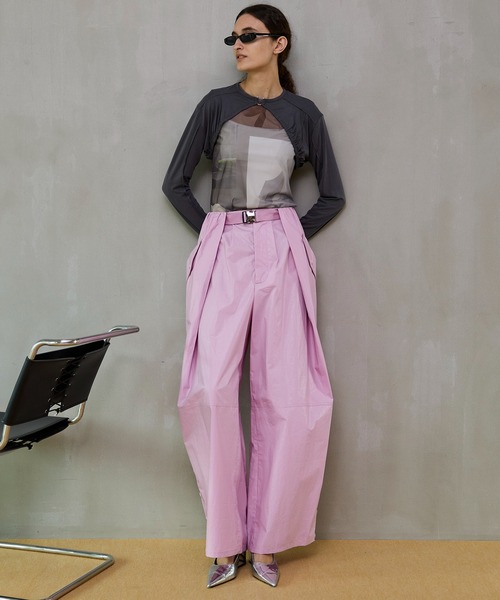 MAISON SPECIAL(メゾンスペシャル)の「Waist Tuck Work Pants/ウエストタックワークパンツ(その他パンツ・レディース・ピンク/ホワイト/カーキ/ブラック・38/36)」の18枚目の写真