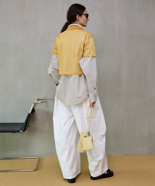 MAISON SPECIAL(メゾンスペシャル)の「Waist Tuck Work Pants/ウエストタックワークパンツ(その他パンツ・レディース・ピンク/ホワイト/カーキ/ブラック・38/36)」の21枚目の写真