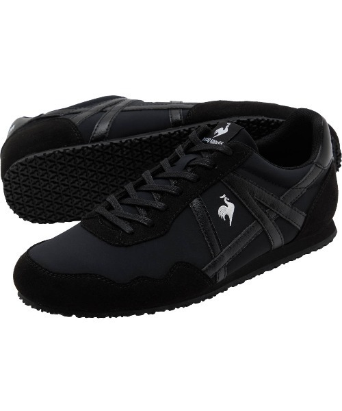 le coq sportif(ルコックスポルティフ)の「ルコックスポルティフ/LCS ナンシークラシックII 80年代インスピレーションスニーカー LU6SSN06UZ(スニーカー・メンズ・ブラック系/ホワイト×ネイビー・24.5cm/24.0cm/23.5cm/23.0cm/27.5cm/27.0cm/26.5cm/26.0cm/25.5cm/25.0cm)」の2枚目の写真
