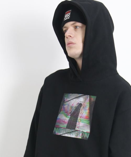 NOTHINGON(ナッシング オン)の「ニューヨーク フラットアイアン フードパーカー ブラック(パーカー・メンズ・その他・MEDIUM/LARGE)」の6枚目の写真