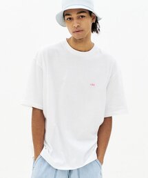 CONTROBANAL3（コントロバナレー）の「チビエ オーバーサイズ 半袖Tシャツ [ホワイト]（Tシャツ/カットソー）」