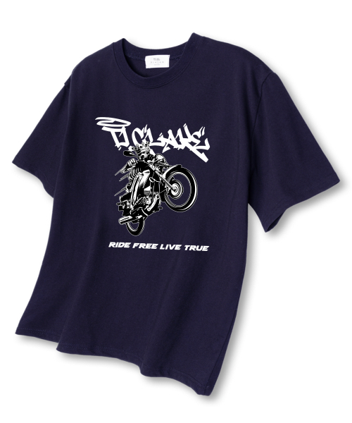 TI.GLAKE(ティーグレイク)の「ライドフリー オーバーサイズ 半袖Tシャツ ネイビー(Tシャツ/カットソー・メンズ・その他・LARGE/X-LARGE/XX-LARGE)」の1枚目の写真