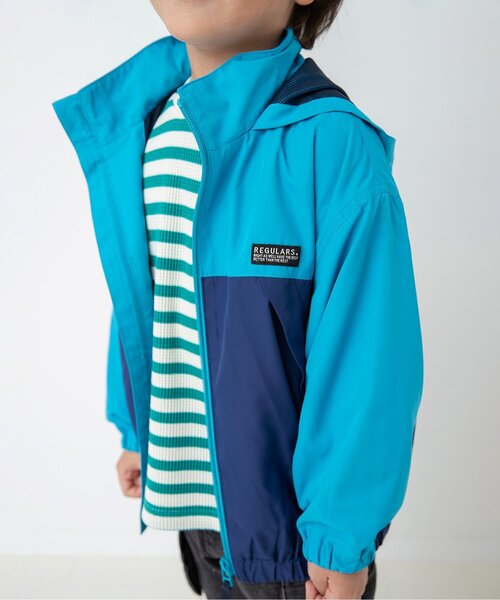 BREEZE（ブリーズ）の「カラバリウィンドブレーカー_ジュニア対応（ナイロンジャケット・キッズ・ピンク/レインボー/カモフラージュ/ベージュ/レモンイエロー/ブルー・110/100/90/80/120/160/150/140/130）」の20枚目の写真