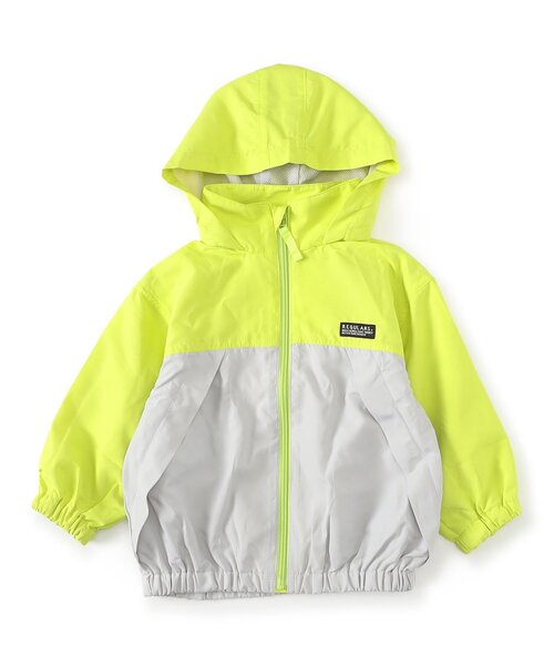 BREEZE（ブリーズ）の「カラバリウィンドブレーカー_ジュニア対応（ナイロンジャケット・キッズ・ピンク/レインボー/カモフラージュ/ベージュ/レモンイエロー/ブルー・110/100/90/80/120/160/150/140/130）」の12枚目の写真