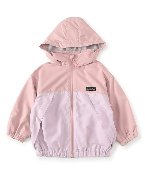 BREEZE（ブリーズ）の「カラバリウィンドブレーカー_ジュニア対応（ナイロンジャケット・キッズ・ピンク/レインボー/カモフラージュ/ベージュ/レモンイエロー/ブルー・110/100/90/80/120/160/150/140/130）」の13枚目の写真