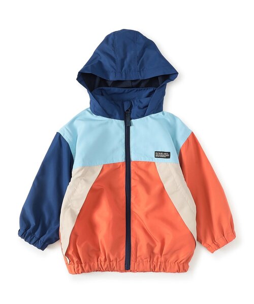 BREEZE（ブリーズ）の「カラバリウィンドブレーカー_ジュニア対応（ナイロンジャケット・キッズ・ピンク/レインボー/カモフラージュ/ベージュ/レモンイエロー/ブルー・110/100/90/80/120/160/150/140/130）」の14枚目の写真