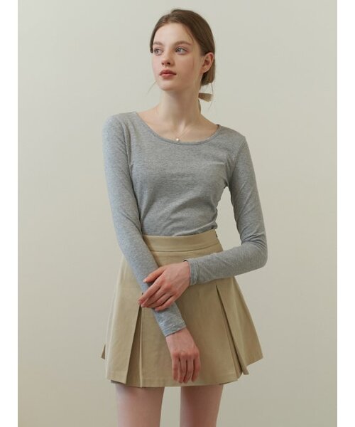 RE_L(リエル)の「Base cotton t-shirt (gray)(Tシャツ/カットソー・レディース・その他・FREE)」の3枚目の写真