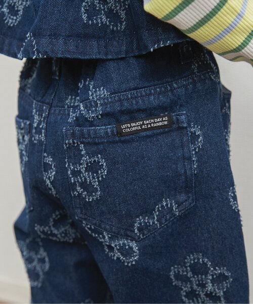 BREEZE(ブリーズ)の「フラワーデニムパンツ(デニムパンツ・キッズ・サックスブルー/ブルー/ネイビー・90/140/130/120/110/100/80)」の14枚目の写真