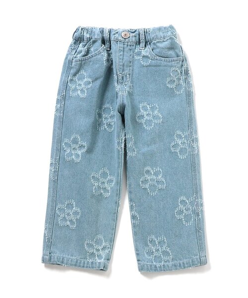 BREEZE(ブリーズ)の「フラワーデニムパンツ(デニムパンツ・キッズ・サックスブルー/ブルー/ネイビー・90/140/130/120/110/100/80)」の5枚目の写真