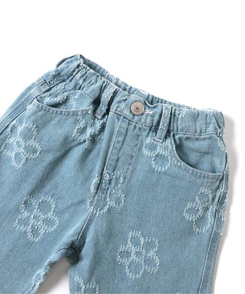 BREEZE(ブリーズ)の「フラワーデニムパンツ(デニムパンツ・キッズ・サックスブルー/ブルー/ネイビー・90/140/130/120/110/100/80)」の7枚目の写真