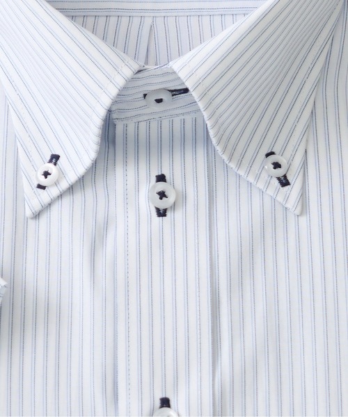 TETE HOMME(テットオム)の「形態安定 アイスキープ T/Cドレスシャツ / 半袖ビジネスシャツ(ビジネスシャツ・メンズ・サックスブルー系1/グレー系1/ホワイト系1/ホワイト系3/グレー系2/ホワイト系2/サックスブルー系3/サックスブルー系2・MEDIUM/X-LARGE/LARGE)」の15枚目の写真