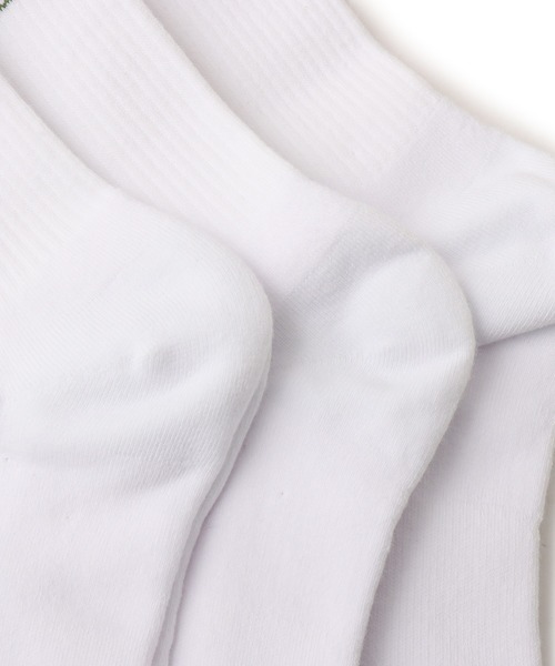 NEW BALANCE（ニューバランス）の「New Balance NB Script Logo Quarter Crew 3 Pack / ニューバランス スクリプトロゴクォータークルー3 パック（ソックス/靴下・レディース・ホワイト・L/M/S）」の6枚目の写真
