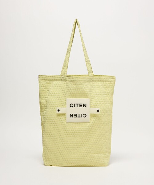 CITEN（シテン）の「＜CITEN＞くるくるパッチンサシコトート（エコバッグ/サブバッグ・レディース・ブラック/イエロー/ケリーグリーン・FREE）」の3枚目の写真