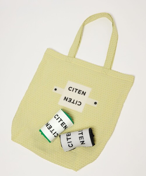 CITEN（シテン）の「＜CITEN＞くるくるパッチンサシコトート（エコバッグ/サブバッグ・レディース・ブラック/イエロー/ケリーグリーン・FREE）」の15枚目の写真