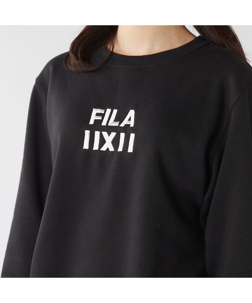 FILA（フィラ）の「FILA フィラ ワンポイント 裏起毛 スウェット トレーナー（スウェット・レディース・ブラック/杢グレー/ネイビー・M/L/LL）」の22枚目の写真