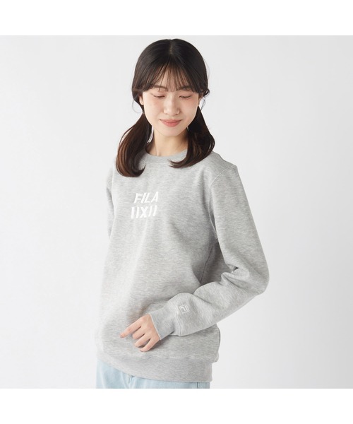 FILA（フィラ）の「FILA フィラ ワンポイント 裏起毛 スウェット トレーナー（スウェット・レディース・ブラック/杢グレー/ネイビー・M/L/LL）」の9枚目の写真