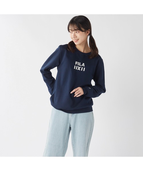 FILA（フィラ）の「FILA フィラ ワンポイント 裏起毛 スウェット トレーナー（スウェット・レディース・ブラック/杢グレー/ネイビー・M/L/LL）」の16枚目の写真