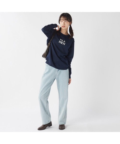 FILA（フィラ）の「FILA フィラ ワンポイント 裏起毛 スウェット トレーナー（スウェット・レディース・ブラック/杢グレー/ネイビー・M/L/LL）」の18枚目の写真