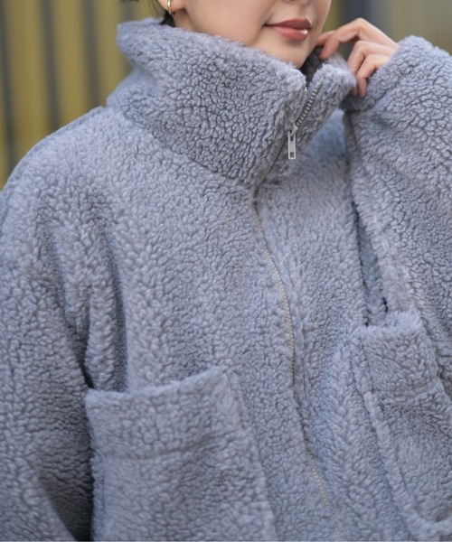 Marient（マリエント）の「ボアジップアウター（その他アウター・レディース・ブラウン/グレー・FREE）」の18枚目の写真