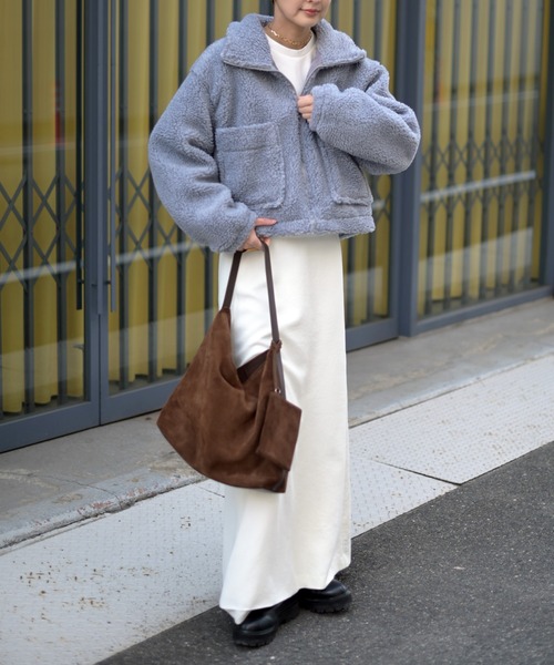 Marient（マリエント）の「ボアジップアウター（その他アウター・レディース・ブラウン/グレー・FREE）」の22枚目の写真