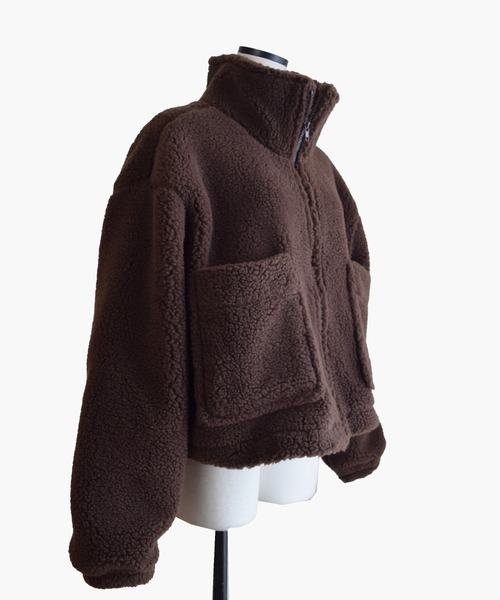 Marient（マリエント）の「ボアジップアウター（その他アウター・レディース・ブラウン/グレー・FREE）」の12枚目の写真