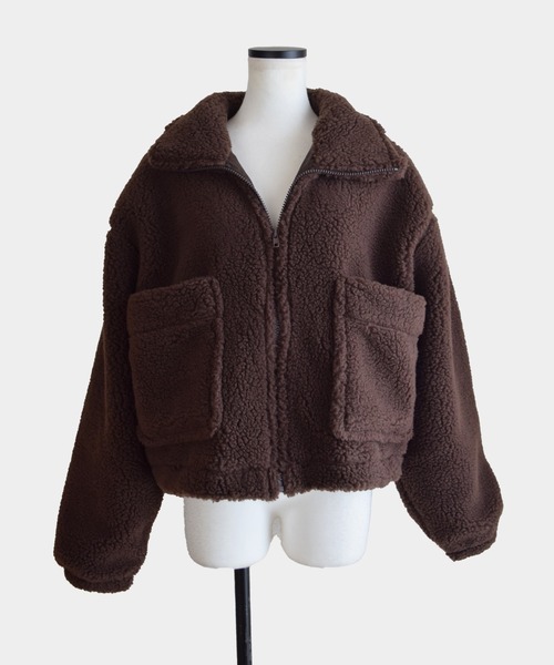 Marient（マリエント）の「ボアジップアウター（その他アウター・レディース・ブラウン/グレー・FREE）」の14枚目の写真