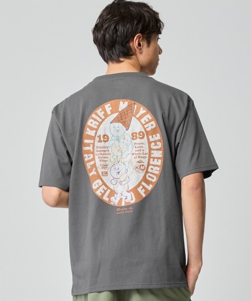KRIFF MAYER(クリフメイヤー)の「【汗染み防止・軽撥水】ウェットプロテクトT(コーンボーイ)(Tシャツ/カットソー・メンズ・マスタード/チャコール/ブルー/オフホワイト・MEDIUM/X-LARGE/LARGE)」の1枚目の写真