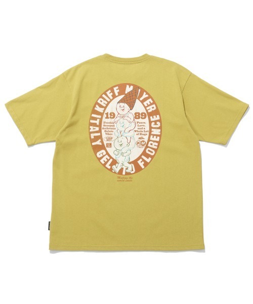 KRIFF MAYER(クリフメイヤー)の「【汗染み防止・軽撥水】ウェットプロテクトT(コーンボーイ)(Tシャツ/カットソー・メンズ・マスタード/チャコール/ブルー/オフホワイト・MEDIUM/X-LARGE/LARGE)」の4枚目の写真