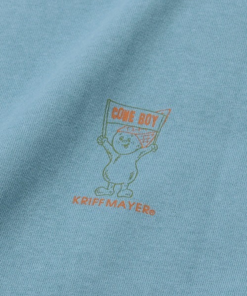 KRIFF MAYER(クリフメイヤー)の「【汗染み防止・軽撥水】ウェットプロテクトT(コーンボーイ)(Tシャツ/カットソー・メンズ・マスタード/チャコール/ブルー/オフホワイト・MEDIUM/X-LARGE/LARGE)」の11枚目の写真