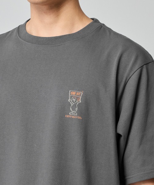 KRIFF MAYER(クリフメイヤー)の「【汗染み防止・軽撥水】ウェットプロテクトT(コーンボーイ)(Tシャツ/カットソー・メンズ・マスタード/チャコール/ブルー/オフホワイト・MEDIUM/X-LARGE/LARGE)」の18枚目の写真