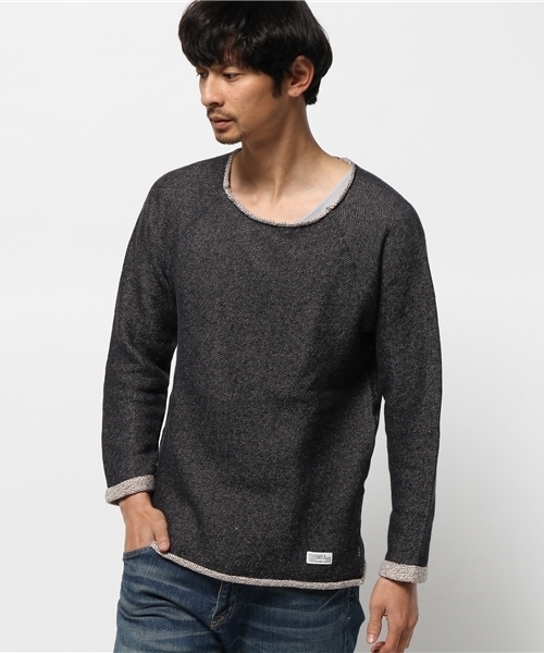 OUTLET(アウトレット)の「【Ciaopanic】オニ裏毛リバーシブル9部袖(Tシャツ/カットソー・メンズ・ネイビー/グレー/クリーム・MEDIUM/LARGE)」の3枚目の写真
