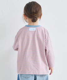 新品未使用rosy monsterカラーパターンビッグボーダートップス　ピンク 新品未使用rosy monsterカラーパターンビッグボーダートップス ピンク