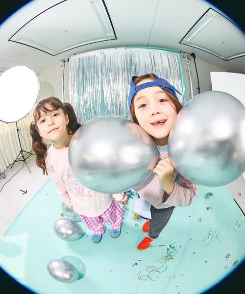 pairmanon(ペアマノン)の「【綿100%】ユニセックス ネームタグ付き カラーボーダー ロンT(Tシャツ/カットソー・キッズ・ブルー/オレンジ/ピンク/グリーン・100/110/120/130/140/150/90)」の11枚目の写真