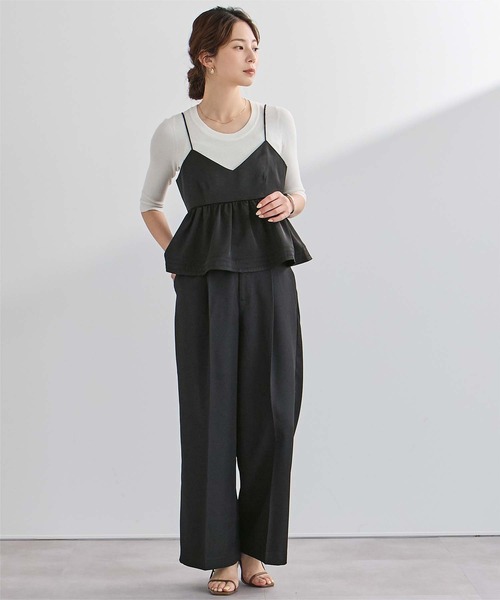 UR'S（ユアーズ）の「フレアサテンキャミソール（キャミソール・レディース・チャコール/ブラック・L/M/S）」の5枚目の写真