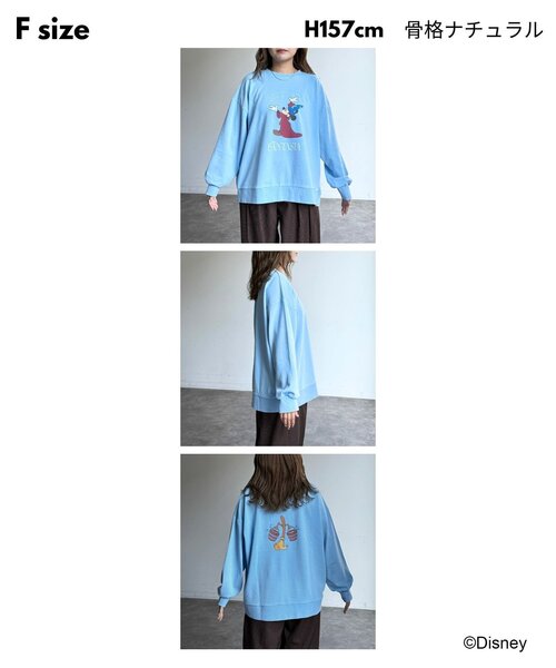 CPCM（シーピーシーエム）の「DisneyFantasia/裏毛スウェット（ニット/セーター・レディース・ピンク/ネイビー/ブラック/サックスブルー・FREE）」の9枚目の写真