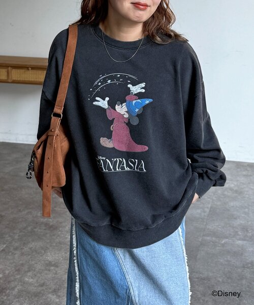 CPCM（シーピーシーエム）の「DisneyFantasia/裏毛スウェット（ニット/セーター・レディース・ピンク/ネイビー/ブラック/サックスブルー・FREE）」の11枚目の写真