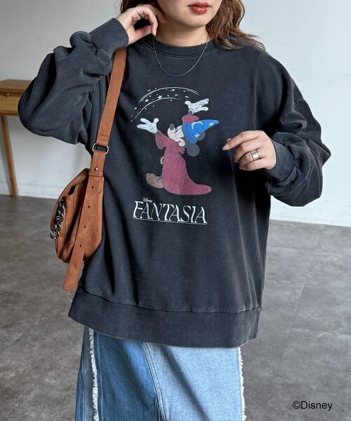 CPCM（シーピーシーエム）の「DisneyFantasia/裏毛スウェット（ニット/セーター・レディース・ピンク/ネイビー/ブラック/サックスブルー・FREE）」の15枚目の写真